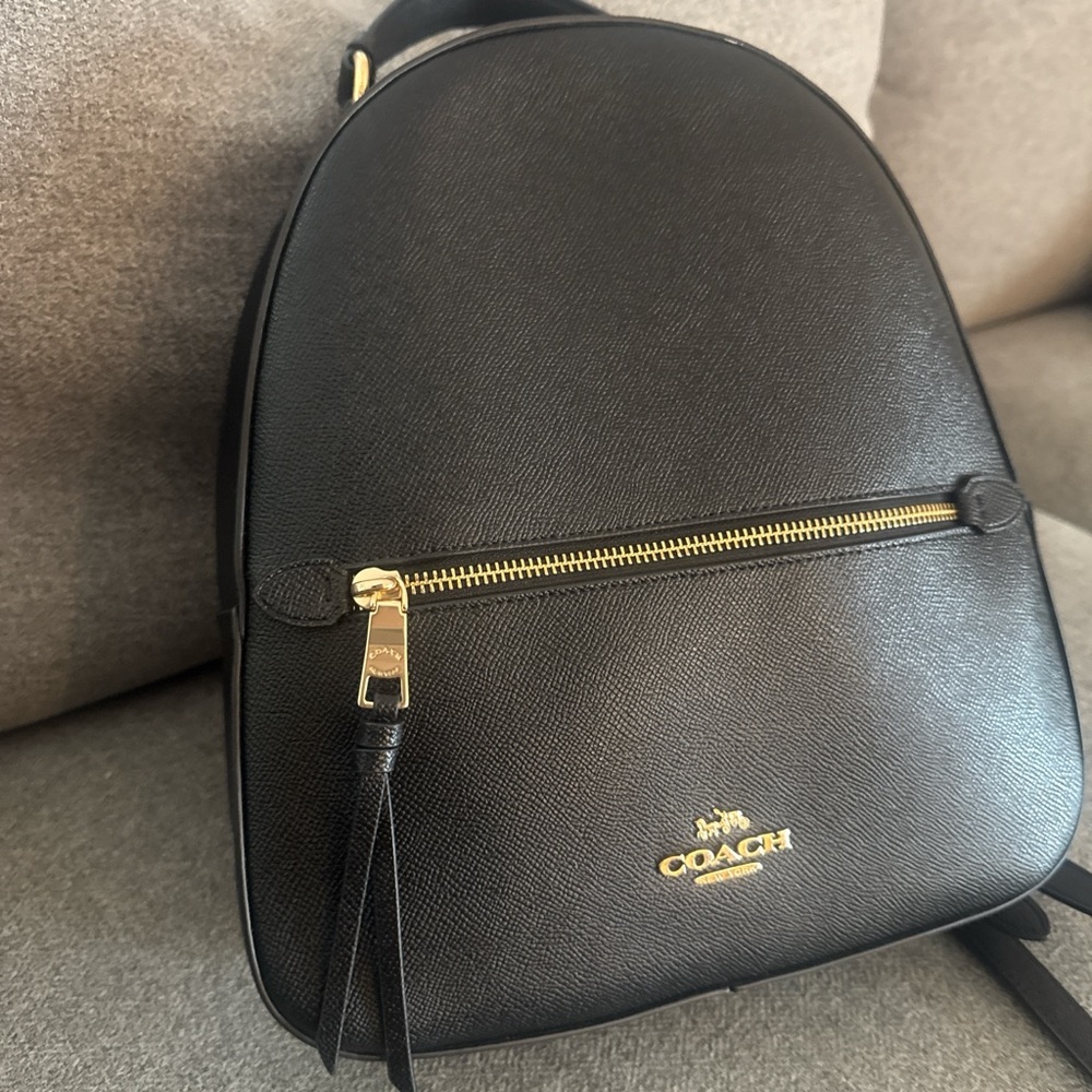 Coach Black Backpack with Gold Accents - Picture 4 of 6